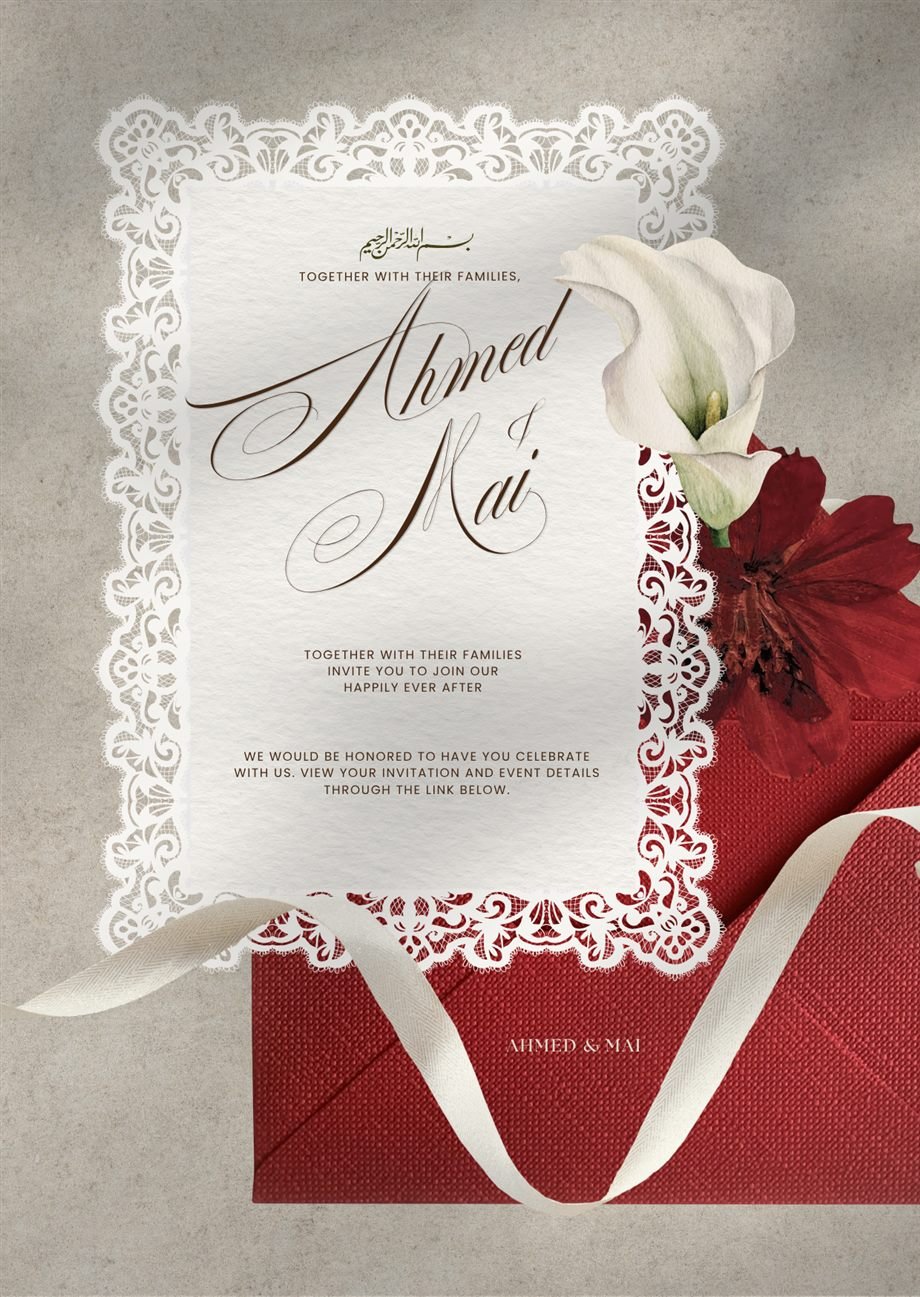 Ahmed & Mai digital invitation